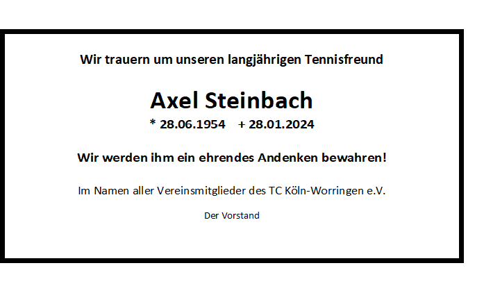 Axel Steinbach 280654 28012024