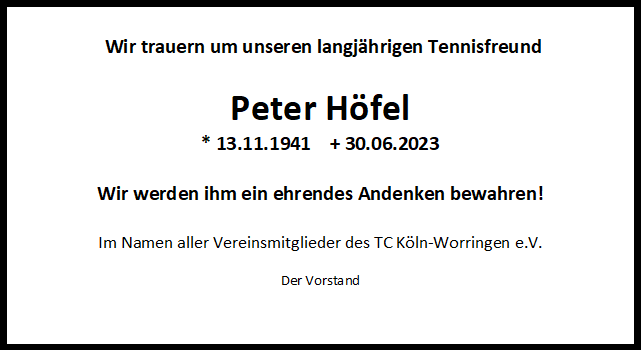 Peter Hofel